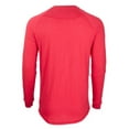 thumbnail image 4 of Boxercraft BM3101 Men's Henley Ls Tee-True Red-XS, 4 of 4