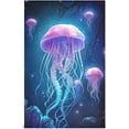 thumbnail image 2 of Dreamtimes Cute Jellyfish Kitchen Towels 18x28inch Ultra Soft Absorbent Quick Drying Kitchen Dish Towels Washable Cleaning Cloths Hand Towels Tea and Bar Towels, 4 Pack, 2 of 7
