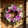 thumbnail image 4 of Apmemiss Clearance 19.6In Artificial Wreath Floral Door Wreath for Spring Summer Home Decor, 4 of 6