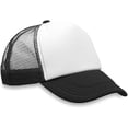 thumbnail image 3 of Gorra de malla de poliéster negra Gorra de malla en blanco para sublimación ajustable, 3 of 3