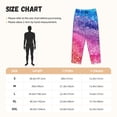 thumbnail image 3 of Sigee Rainbow Glitter Cute print Women's Soft Pajama Pants Lounge Sleep Bottoms with Elastic Waistband and Pockets-Small, 3 of 6