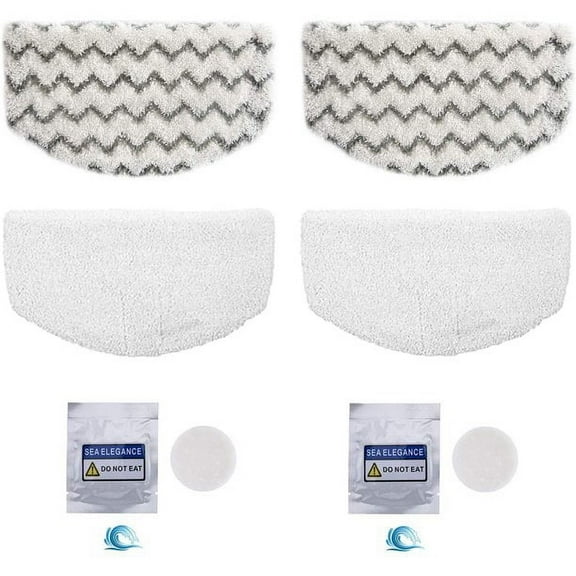 VITAM AMO Microfiber Steam Mop Pads for Bissell Powerfresh 1940 Series 1544A (4 Pack)