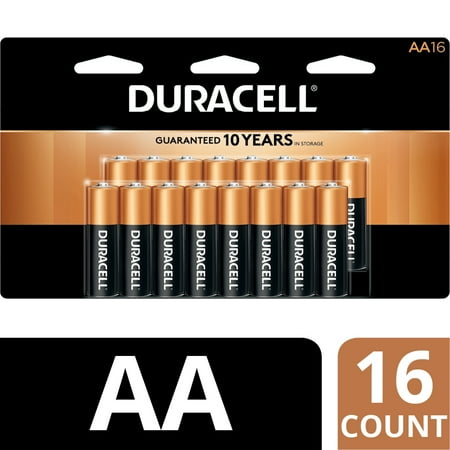 Duracell 1.5V Coppertop Alkaline AA Batteries, 16 Pack