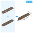 thumbnail image 2 of 20 Pairs Snapback Strap Cover, 7 Holes Plastic Adjustable Hat Snap Buckle Replacement (Brown), 2 of 6