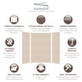 thumbnail image 3 of Transolid SWK603696-28 SaraMar 36-in X 60-in X 96-in Glue to Wall 3-Piece Shower Wall Kit, Cashew, 3 of 7