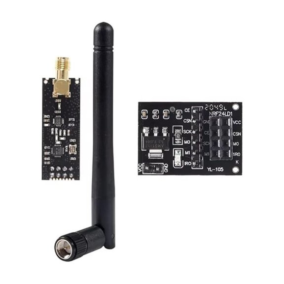 NRF24L01 PA  Wireless Module with Antenna 1100 Meters Long Distance with NRF24L01 Wireless Module Adapter 1Set