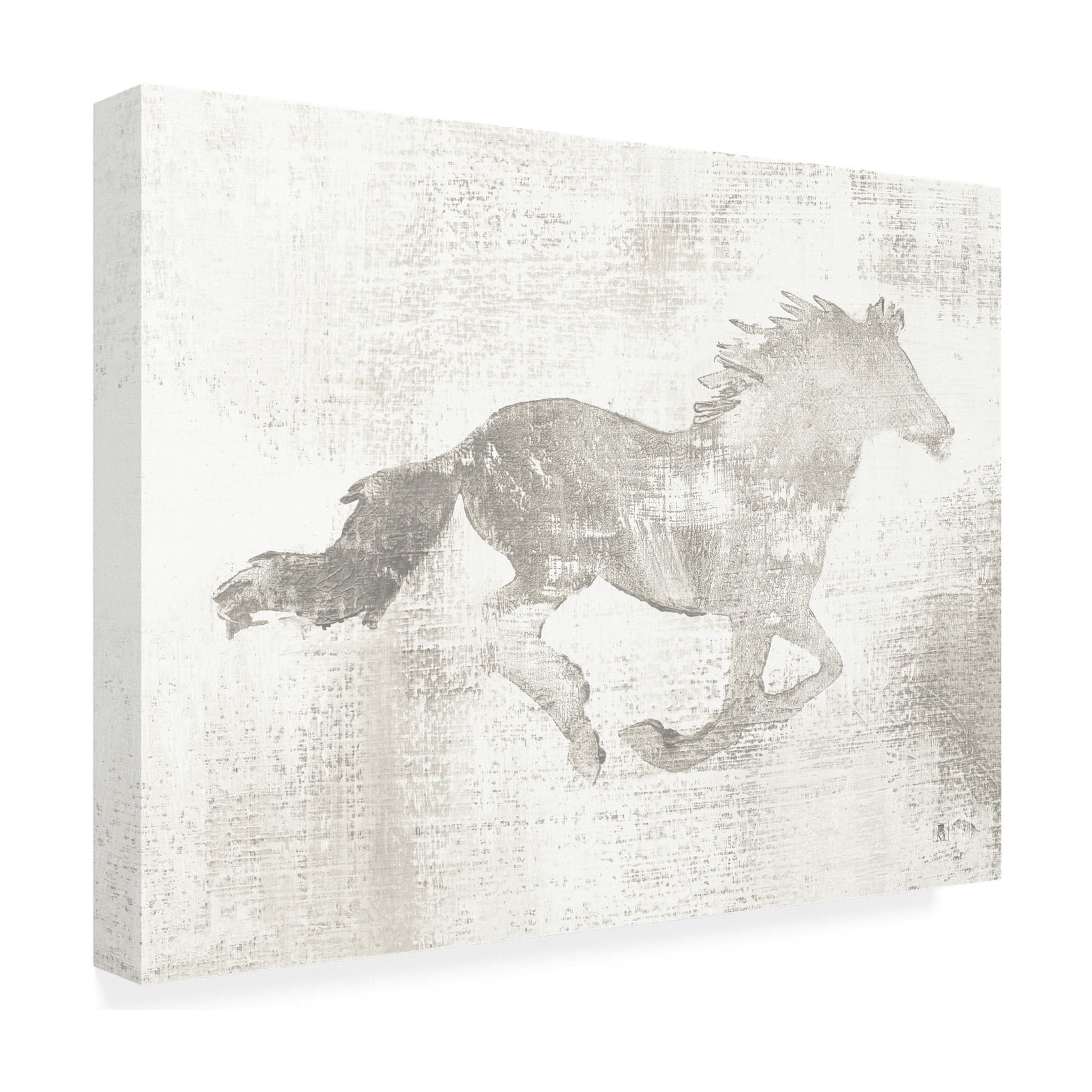 Studio Mousseau 'Mustang Study Neutral' Canvas Art