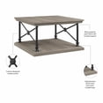 thumbnail image 2 of Bush Furniture Coliseum Table Basse Carrée avec Tablette Inférieure, Gris Bois Flotté, 2 of 6