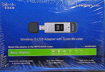 jul Forebyggelse slap af Linksys Compact Wireless-G WUSB54GSC USB Network Adapter With SpeedBooster  - Walmart.com