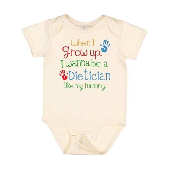 Inktastic Dietician Like Mommy Boys or Girls Baby Bodysuit