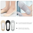 thumbnail image 3 of 3 Pairs Women Low Cut Socks Hidden Socks Invisible Socks for Girl, 3 of 6