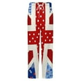 thumbnail image 5 of British Flag With Patterned Quilt Design Winter Female Pants Flannel High Waist Women Pants Lady Warm Straight Leg Plush Trousers, 5 of 7