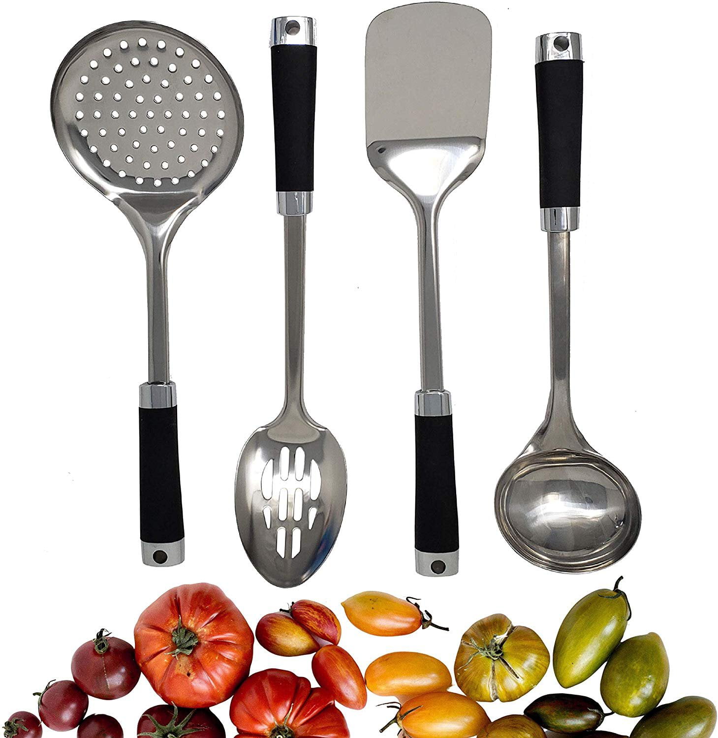 KF_ Stainless Steel Kitchen Cooking Utensil Serving Tools Scoop Spatula Spoon