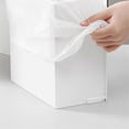 thumbnail image 4 of Square Wall-Hung Storage Box Bathroom Semi-Flip Paper Towel Garbage Bag Multifunctional Shelf, 4 of 5
