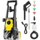thumbnail image 1 of Hidrolavadora eléctrica VEVOR, 2000 PSI, máx. 1.76 GPM, con manguera de 9.1 m, 5 boquillas de conexión rápida, cañón de espuma, portátil para limpiar patios, autos, cercas y entradas de vehículos. Cer, 1 of 5