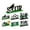 A002- Style B, variant on Soccer Birthday Party Decorations Sports Themed Party Supplies 6 Pack Wooden Soccer Room Decor for Boys Bedroom Table Centerpieces