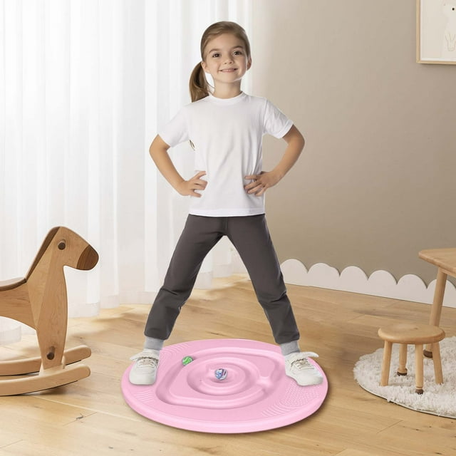 Dynamic Wobble Board with Maze Game for Core Strength Training and Physical Exercise