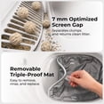 thumbnail image 3 of HHOLOVE ABRCT L1 Pro Open Top Smart Automatic Cat Litter Box 60L Self Cleaning Cat Toilet WiFi App Control Quiet Odor Control white(Gray), 3 of 10