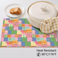 thumbnail image 5 of Placemat, Pioneer Flower Floral Print Pattern Place Mats Table Mat Set Of 2, PVC Washable Placemats for Party Kitchen Dining Decoration, 18x12 Inch, Fade Resistant, 5 of 6