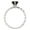 thumbnail image 4 of Solitaire Engagement Ring for Women - 2ct Natural Onyx in 14K White Gold Promise Ring, 4 of 5