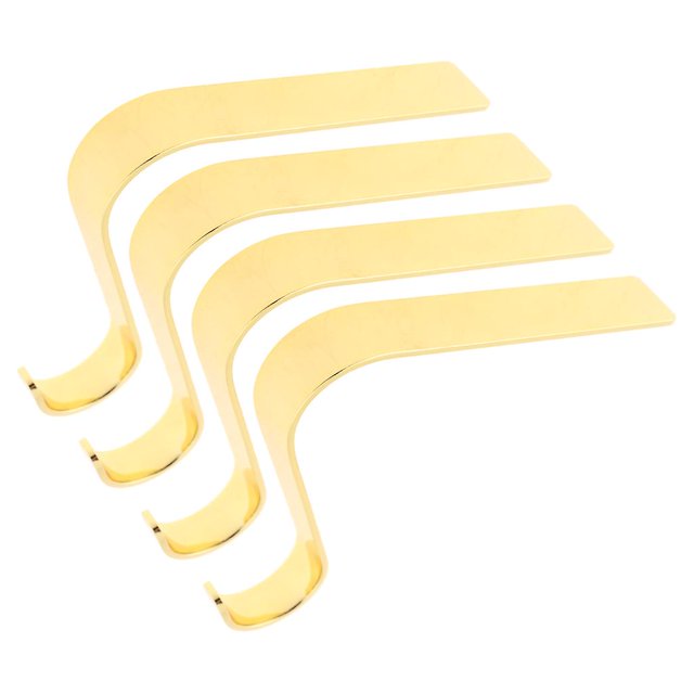 Soportes para medias navideñas, colgadores de medias de Metal para repisa, estante para chimenea, guirnalda, empuñaduras para decoración del hogar, 4 Uds.