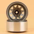 thumbnail image 2 of 8PCS Wagon 1.9 Metal Beadlock Wheel Hub Rim for 1/10 RC Crawler Axial SCX10 90046 TRX4 D90,2, 2 of 8