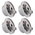 thumbnail image 4 of Roues pour Appareils 4 Pcs Roues de Remplacement en Plastique pour Rack Inférieur pour Propriétaires 1.4x1in, 4 of 9