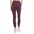 thumbnail image 3 of Danskin Womens Double Brushed 7/8 Legging Size: S, Color: Black Cherry, 3 of 3