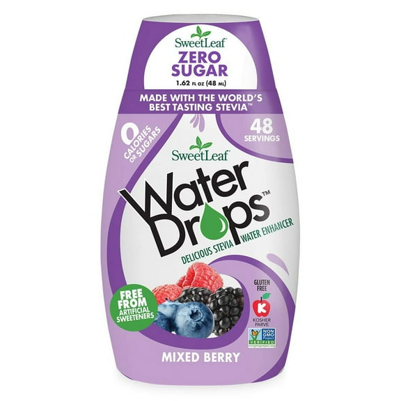 Sweetleaf Waterdrops, Mixed Berry, 1.62 Fl Oz