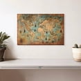 thumbnail image 2 of Elephant Stock Pirate World Map Wall Art - Horizontal Canvas Wall Art - Living Room Wall Decor - Map Canvas - Beige And Gray Decor - 12" x 8", 2 of 8