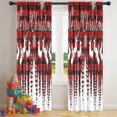 thumbnail image 5 of Blackout Kids Curtains,Red Christmas Pattern Childrens Insulated Curtains Set Of 2,Bedroom Essentials,Toddler Room Decor 42"x84", 5 of 5
