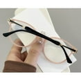 thumbnail image 4 of Pink Cat Eye Reading Glasses 2.0 HD Blue Light Blocking Presbyopic Glasses Elegant Pearl Readers +2.00 for Women, 4 of 5