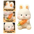 thumbnail image 6 of PPgejGEK 10.2-inch Hugging Carrot White Bunny Plush Toy Girls Sleeping Companion Doll, 6 of 6