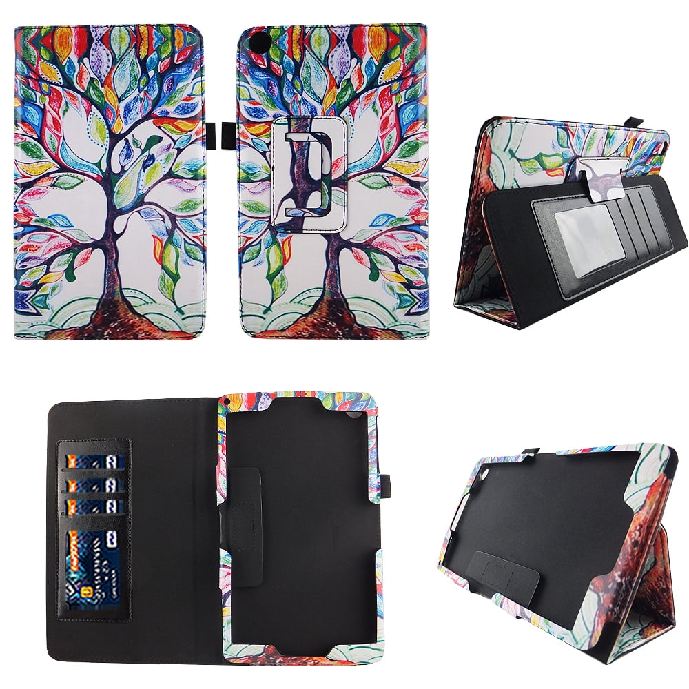 Lovely Tree NuVision 8 Inch Tablet Case Premium Pu Leather Folio Cover