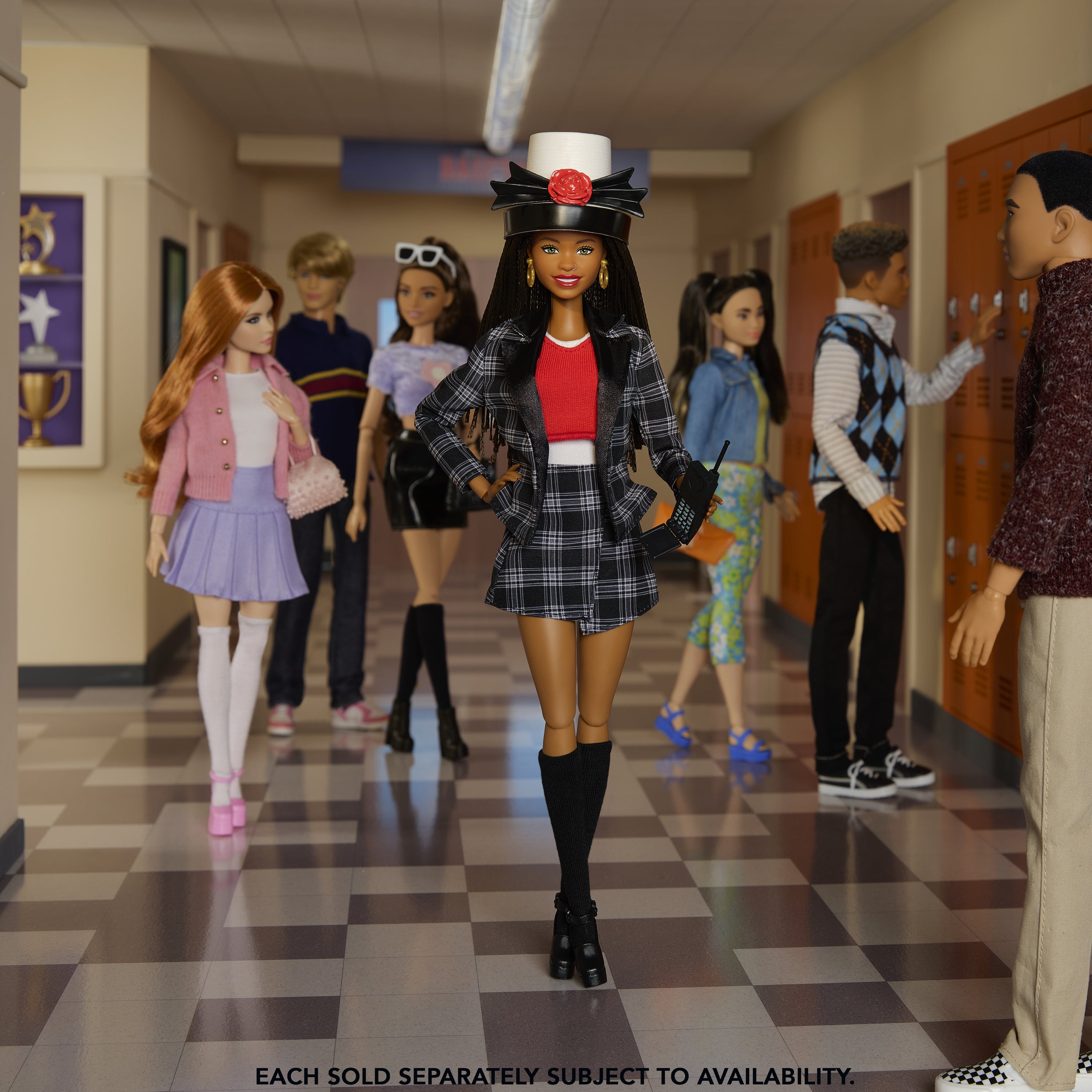 Barbie Signature Clueless Dionne Collector Doll with Black-and-White Plaid Suit & Accessories