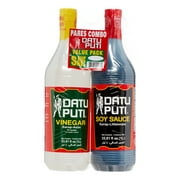 Datu Puti Value Pack Soy Sauce+Vinegar, 67.68 Ounce