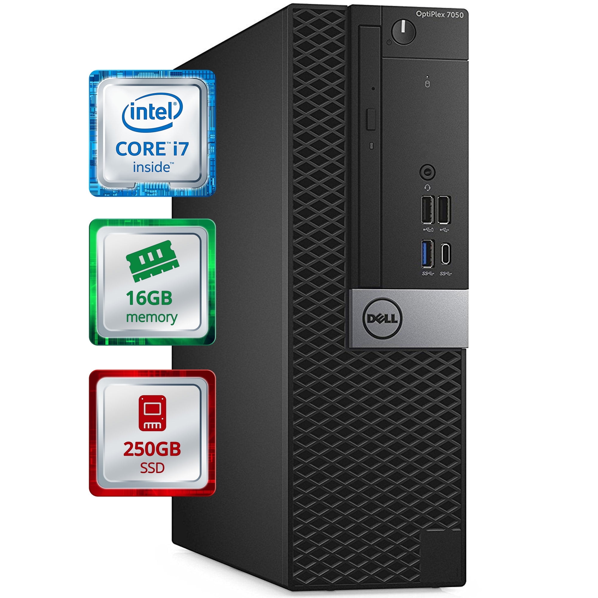 Dell Restored OptiPlex 7050 SFF Desktop, Intel i7 4.2GHz Turbo