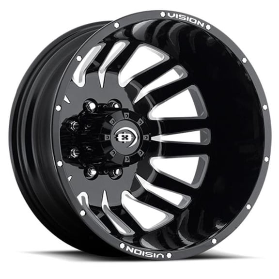 Vision 8 x 200 mm Dually Cap - Gloss Black