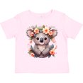 thumbnail image 3 of Inktastic Koala Bear Adorned in Flowers Girls Toddler T-Shirt, 3 of 5