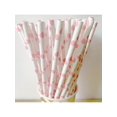 thumbnail image 3 of 25pcs Disposable Paper Straws, Valentine'S Day Series, Colorful & Cute, Perfect For Decorating Desserts And Pastries At Parties, 3 of 5