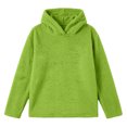 thumbnail image 4 of COMVALUE Men Solid Color Pullover Hoodie Soft Fuzzy Plush Fabric Long Sleeve Loose Fit Casual Hooded Sweatshirt for Everyday Outfits, 4 of 5