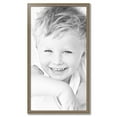thumbnail image 2 of ArtToFrames 25" x 46" Aged White Gold Picture Frame, 25x46 inch Silver Wood Poster Frame (WOM-2036),  Pack, 2 of 7