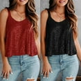 thumbnail image 5 of Women Glitter Sequin Sleeveless Vest Tank Tops Party Cocktail Clubwear camisole, 5 of 11