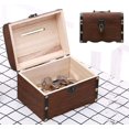 thumbnail image 5 of Hucha de madera vintage con cerradura, caja de cofre del tesoro de madera, caja de dinero de madera vintage hecha a mano, caja de dinero segura, caja de dinero, caja de dinero, caja de dinero, gi, 5 of 5