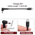thumbnail image 2 of 4.9FT USB C to DC PD Power Fast Charging Cable, 4mmx1.7mm 65W/20V DC Power Cable, Type C Input 3.25A Adapter Jack Converter for Router, Camera, TV Box, Desk Lamp(Black), 2 of 6