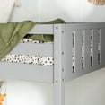 thumbnail image 5 of Walker Edison Traditional Slatted Twin Over Twin Bunk Bed, Grey, 5 of 14
