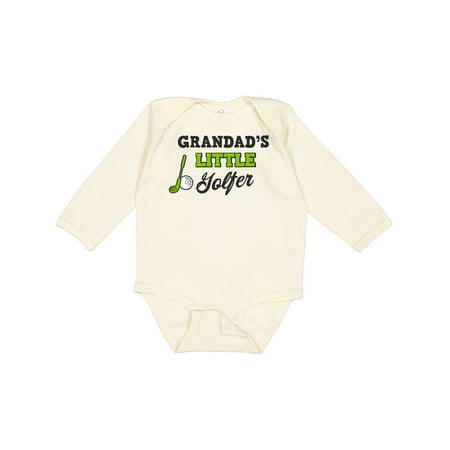 

Inktastic Grandads Little Golfer with Golf Club and Ball Gift Baby Boy or Baby Girl Long Sleeve Bodysuit
