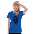 thumbnail image 3 of Butterfly Moth Spiritual Crystal Ball Womens Slim Fit Graphic Tee Brisco Brands M, 3 of 5