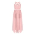 thumbnail image 2 of inhzoy Kids Girls Halter Neck Chiffon Maxi Romper Dress, 2 of 6