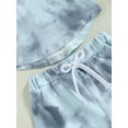 thumbnail image 6 of Arvbitana Baby Boys Tie Dye Print Outfits Sleeveless Hooded Tank Tops + Drawstring Shorts Summer Casual Tracksuit Clothes 2Pcs 0-3T, 6 of 8